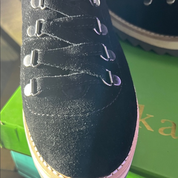 NWTKate Spade New York BLACK SPORT SUEDE Women's Maira Hiking Boot, US 7.5 - Picture 6 of 8